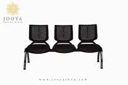 نیمکت انتظار وینر دو، بدون دسته پایه کروم سه نفره کد P223