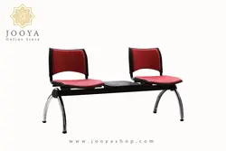 نیمکت انتظار وسط میز دار اسمارت با تشک پایه کروم چهار نفره کد P825T