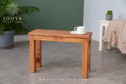 نیمکت چوبی تک نفره قهوه ای برنس