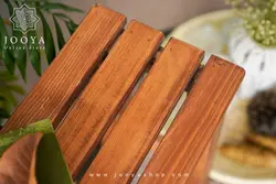 نیمکت چوبی تک نفره قهوه ای برنس