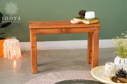 نیمکت چوبی تک نفره قهوه ای برنس