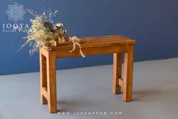 نیمکت چوبی تک نفره قهوه ای برنس