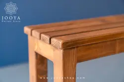 نیمکت چوبی تک نفره قهوه ای برنس