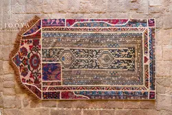 قالیچه تکه دوزی شده دستبافت سجاده آفرینش