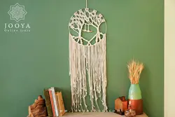 دیوارکوب مکرومه مدل درخت زندگی