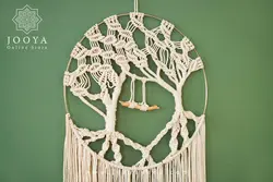 دیوارکوب مکرومه مدل درخت زندگی