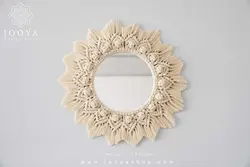 آینه مکرومه طرح افشان