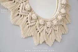 آینه مکرومه طرح افشان