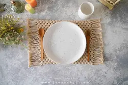 زیر بشقابی مکرومه طرح آنط