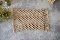 زیر بشقابی مکرومه طرح آنط