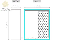 کمد لباس درب ریلی ناتبین مدل KR12