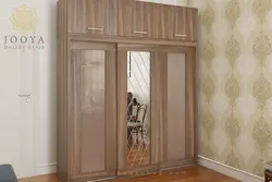 کمد لباس درب ریلی باکس دار رکسان مدل KR29