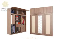 کمد لباس درب ریلی باکس دار رکسان مدل KR29