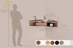 میز تحریر دیواری بلوط مدل WT506