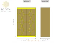 کمد ریلی طرح پازلی مدل KR43