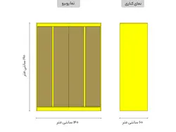 کمد ریلی دو درب مارال