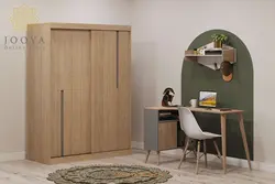 کمد ریلی ام دی اف دو درب آوالان مدل KR45