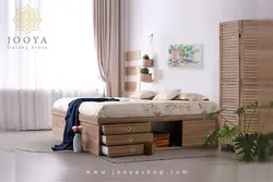 تخت خواب دو نفره باکس دار ملکا مدل MD20