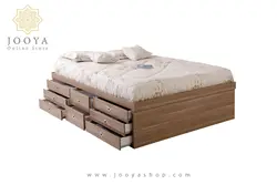 تخت خواب دو نفره باکس دار ملکا مدل MD20