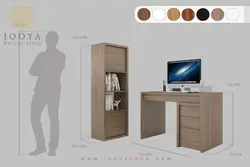 میز کامپیوتر و کتابخانه پردیس مدل MC28