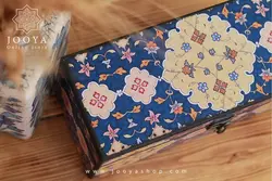 جعبه چوبی کارد و چنگال شکوفه