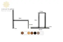 شلف کتابخانه رومیزی مدولار مدل T64