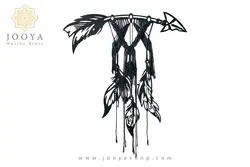 دیوارکوب تیر و پر مکرومه