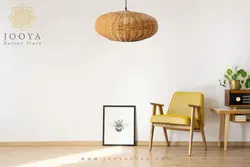 لوستر حصیری پامکین