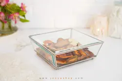 باکس  پذیرایی برنز تراش خورده