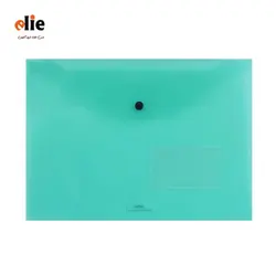 پوشه دکمه دار شفاف پاپکو سایز A4 مدل بیزینس