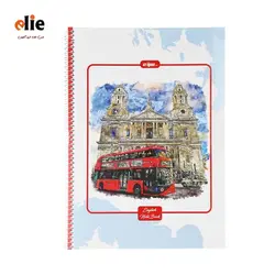 دفتر 50 برگ دو خط کلیپس طرح London