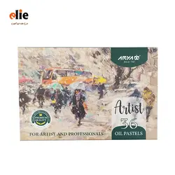 پاستل 36 رنگ آریا سری آرتیست طرح 022