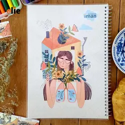 دفتر 100 برگ ایمان طرح 014