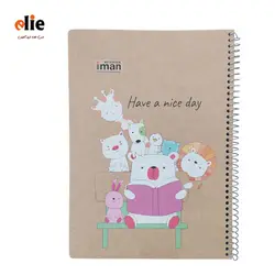 دفتر 100 برگ سیمی ایمان طرح 02