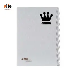 دفتر 100 برگ کلیپس جلد طلقی