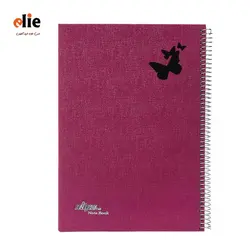 دفتر 100 برگ کلیپس جلد طلقی