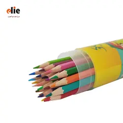 مداد رنگی 24 رنگ لوکی جعبه استوانه طرح 2