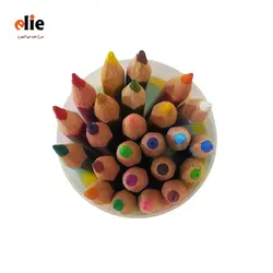 مداد رنگی 24 رنگ لوکی جعبه استوانه طرح 2