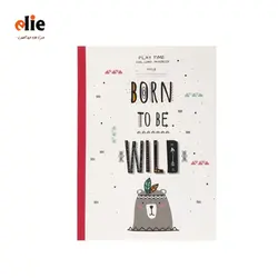 دفتر 100 برگ دوخط پاپکو  طرح خرس