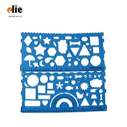 خط کش شابلون دار ژله ای