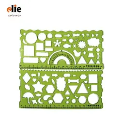 خط کش شابلون دار ژله ای