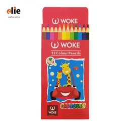 مداد رنگی 12 رنگ وک جعبه مقوایی طرح 4