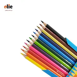 مداد رنگی 12 رنگ وک جعبه مقوایی طرح 4