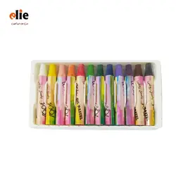 مداد شمعی 12 رنگ لوکی طرح کرم