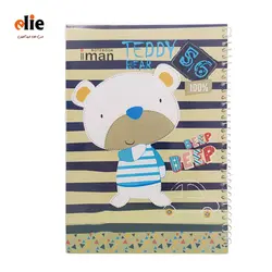 دفتر 100 برگ سیمی ایمان جلد طلقی طرح بازیگوش