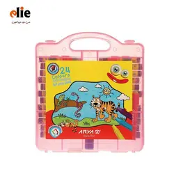 مداد شمعی 24 رنگ آریا طلقی