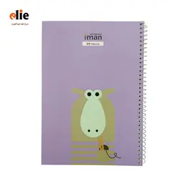 دفتر 60 برگ سیمی ایمان طرح 12