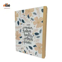 دفتر کلاسور 26 حلقه ایمان طرح گل
