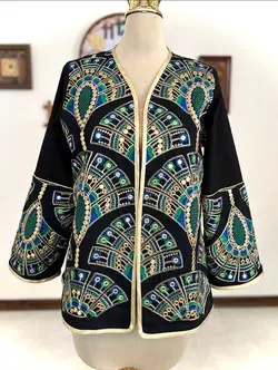 مانتو سنزا (sanza) مدل کتی پاییزه سوزندوزی و آینه دوزی