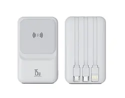 پاوربانک بی سیم و باسیم مدل 10000mAh , 15W